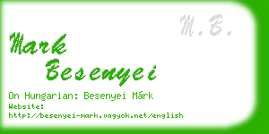 mark besenyei business card