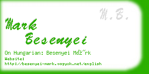 mark besenyei business card